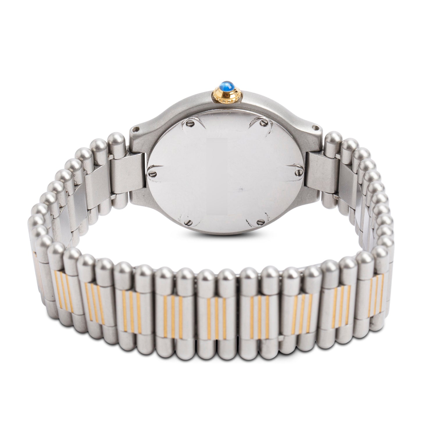 Cartier Stainless Steel & 18k Yellow Gold Plated Must de Cartier 21 28 MM Watch 9011 w/box