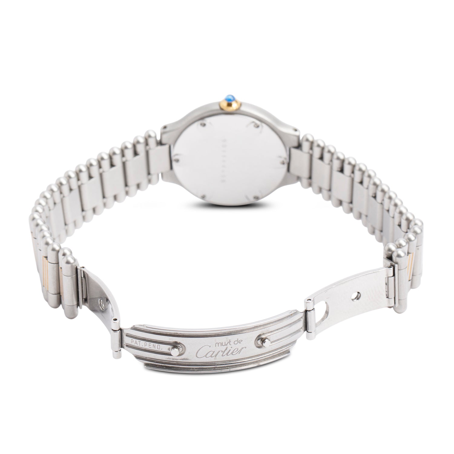 Cartier Stainless Steel & 18k Yellow Gold Plated Must de Cartier 21 28 MM Watch 9011 w/box