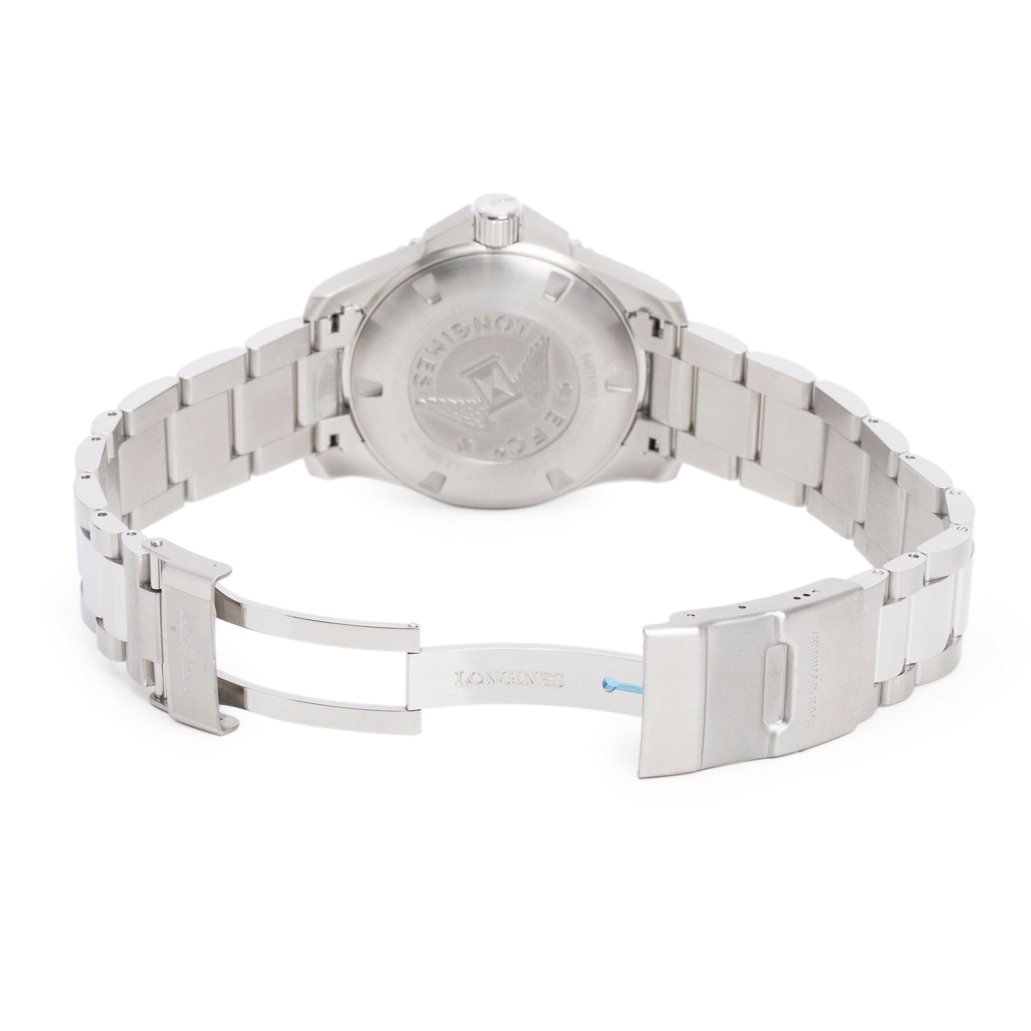 Longines Stainless Steel HydroConquest 43 MM Automatic Watch Black Dial w/ Box