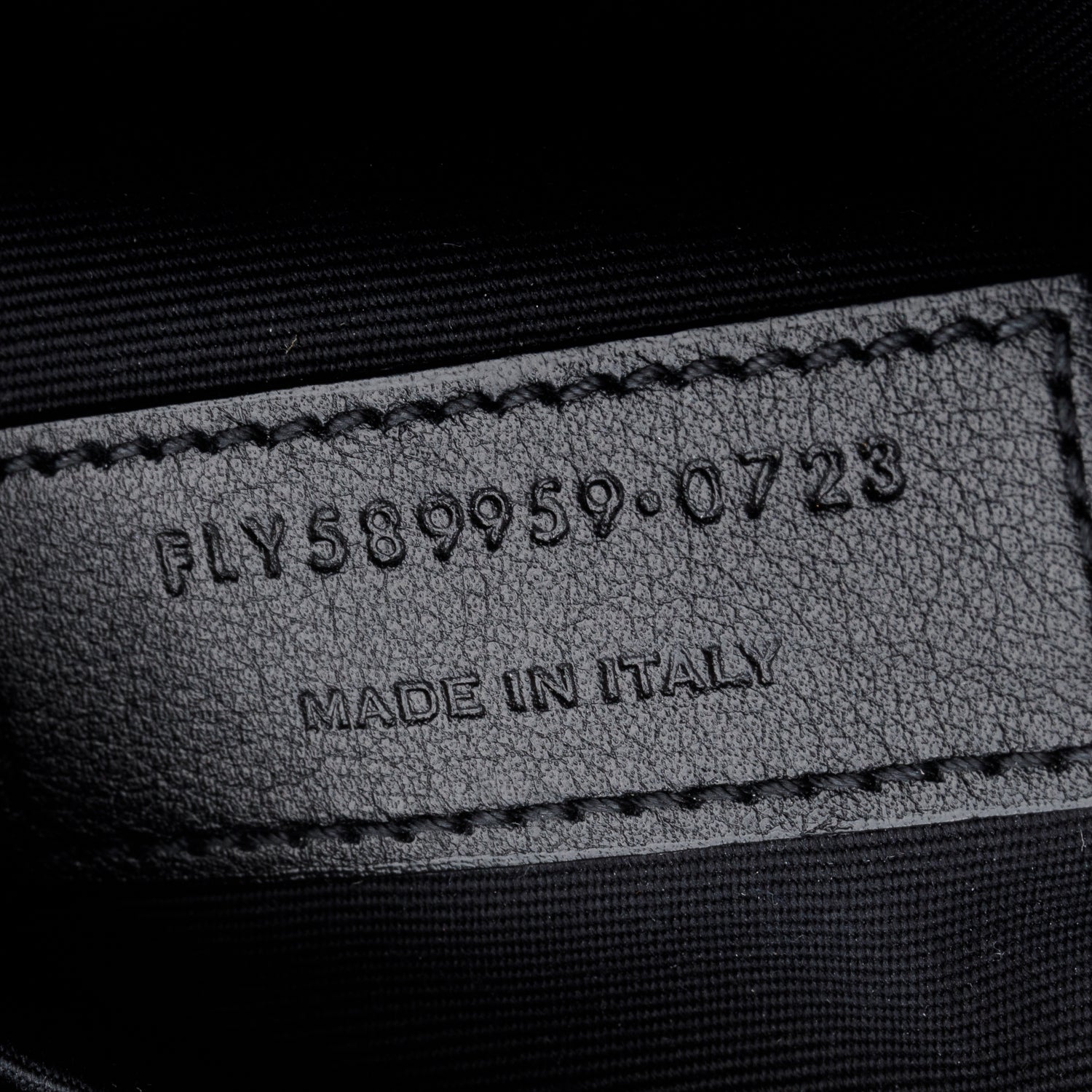 Saint Laurent 2023 Black Calfskin Monogram Belt Bag
