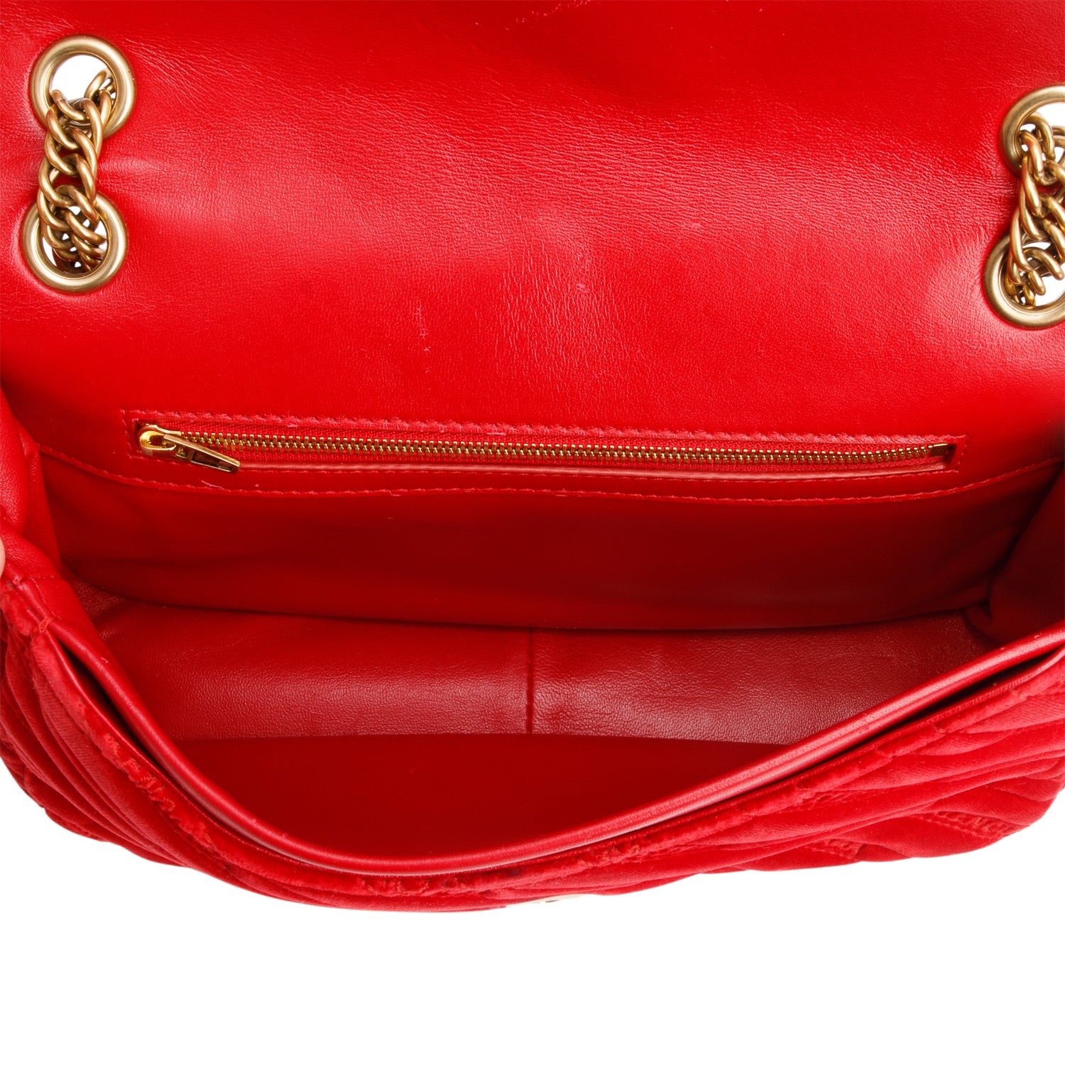 Balenciaga Red Velvet Logo Matelasse BB Chain Shoulder Bag