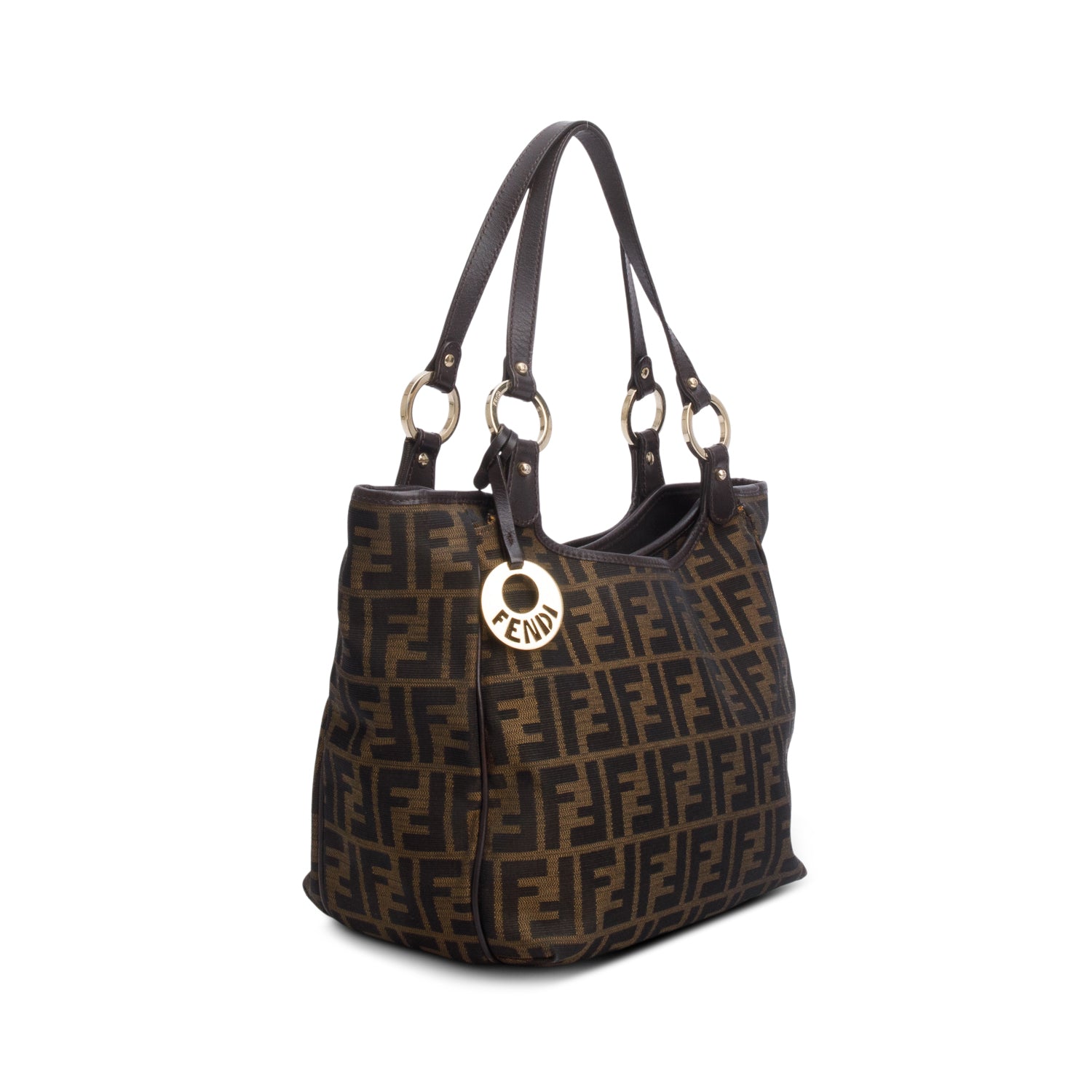 Fendi Brown Nylon Zucca FF Chef Tote