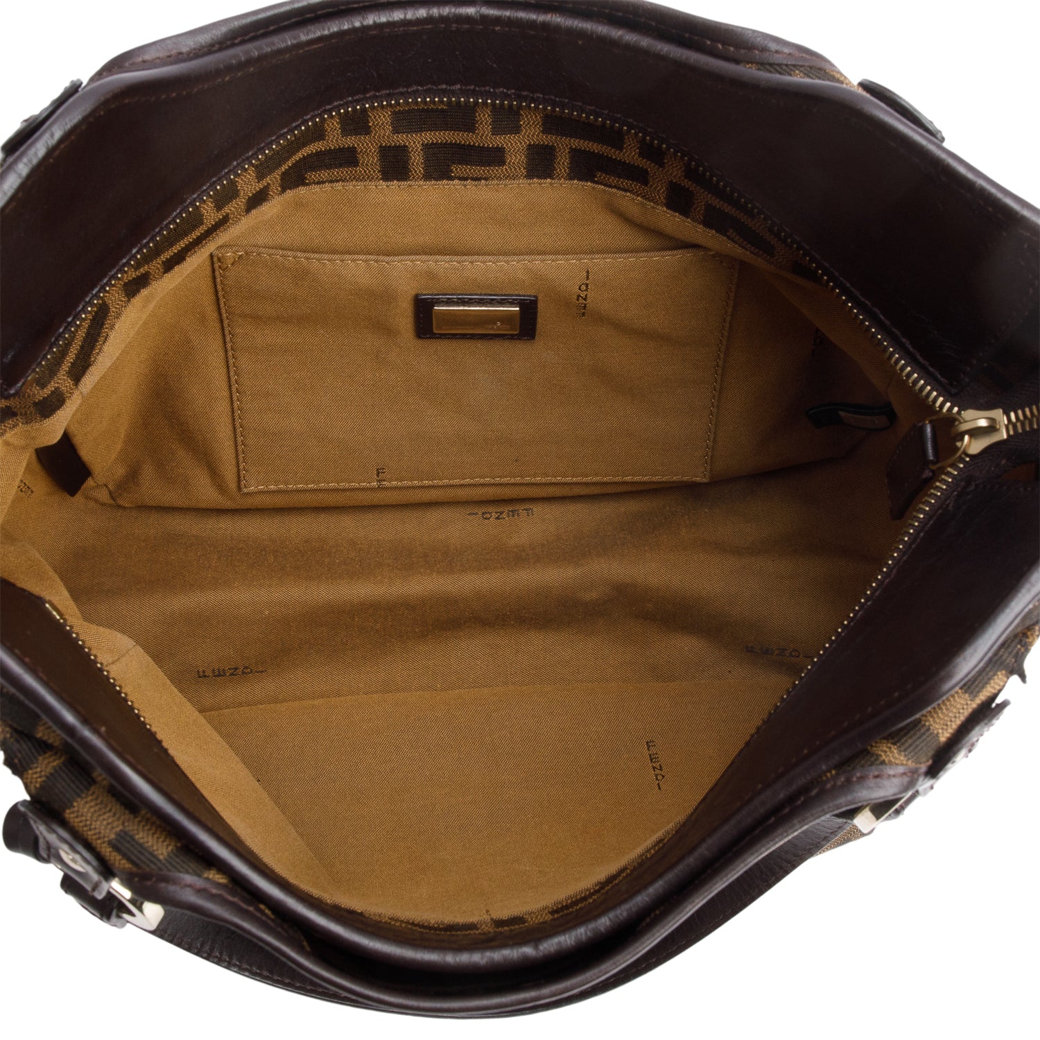 Fendi Brown Nylon Zucca FF Chef Tote