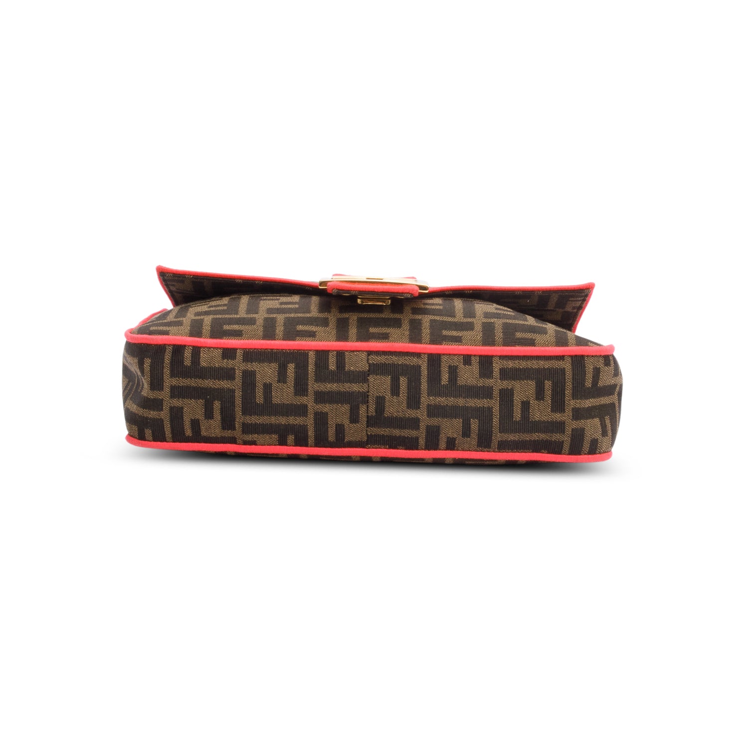 Fendi Zucca Jacquard FF 1974 Neon Baguette w/ Strap