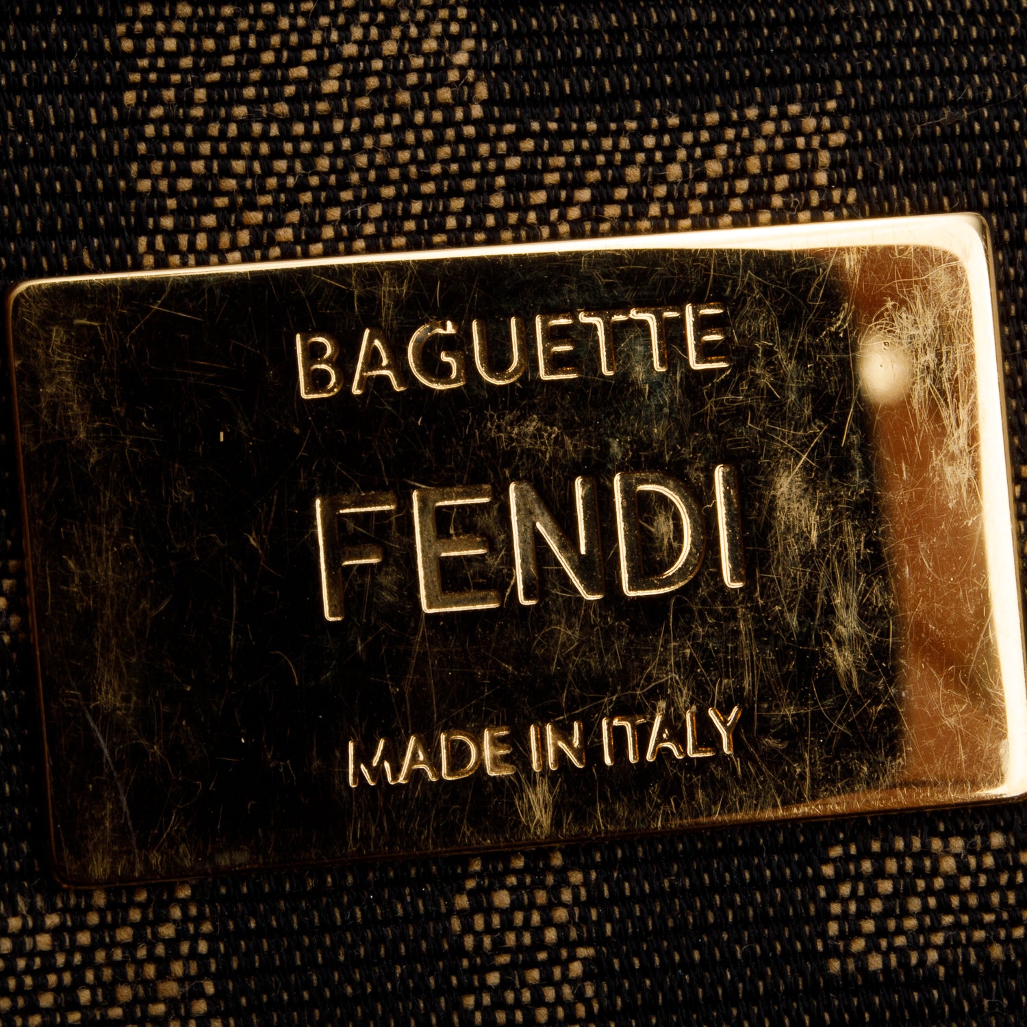 Fendi Zucca Jacquard FF 1974 Neon Baguette w/ Strap