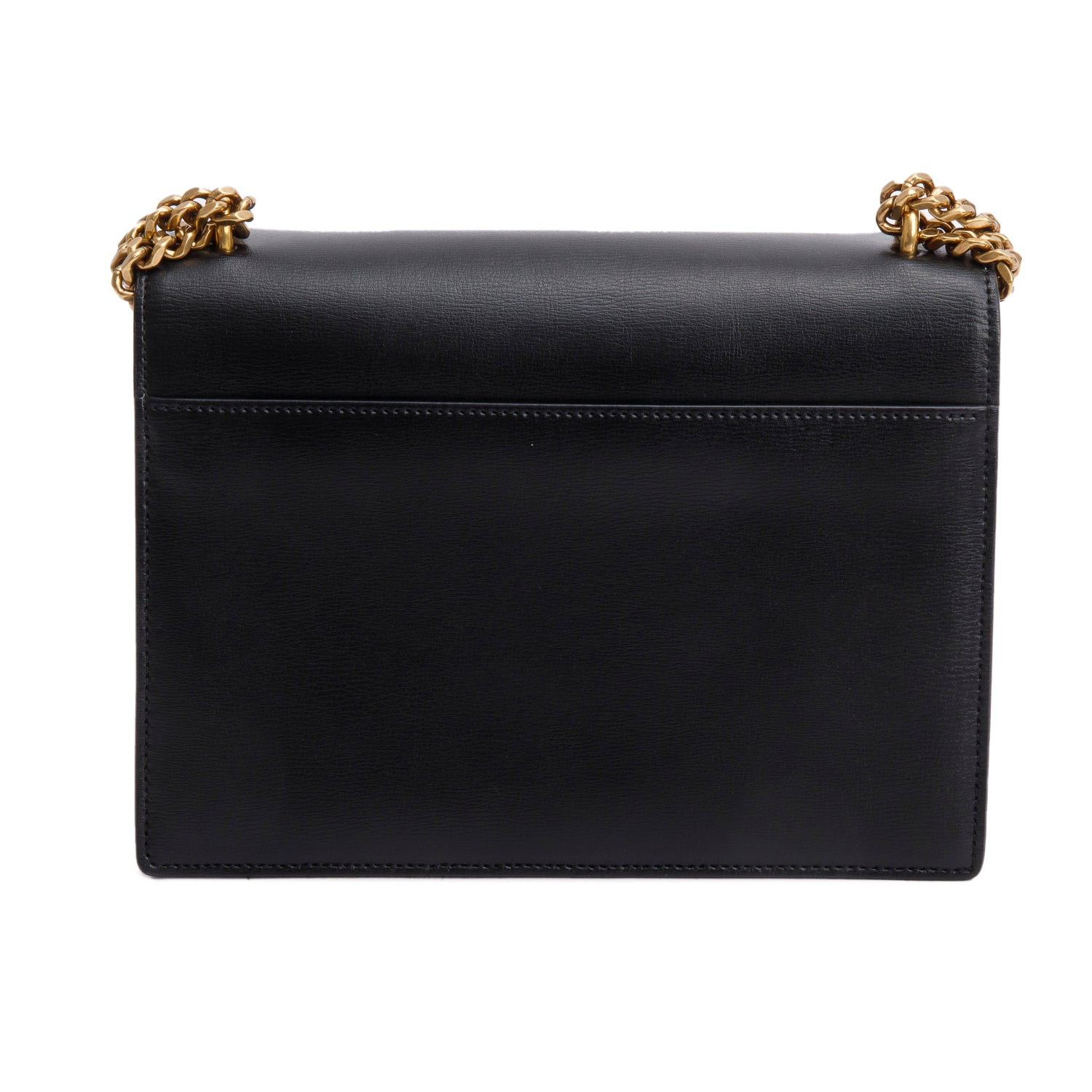 Saint Laurent 2021 Black Calfskin Leather Medium Sunset Shoulder Bag w/ Box & Receipt