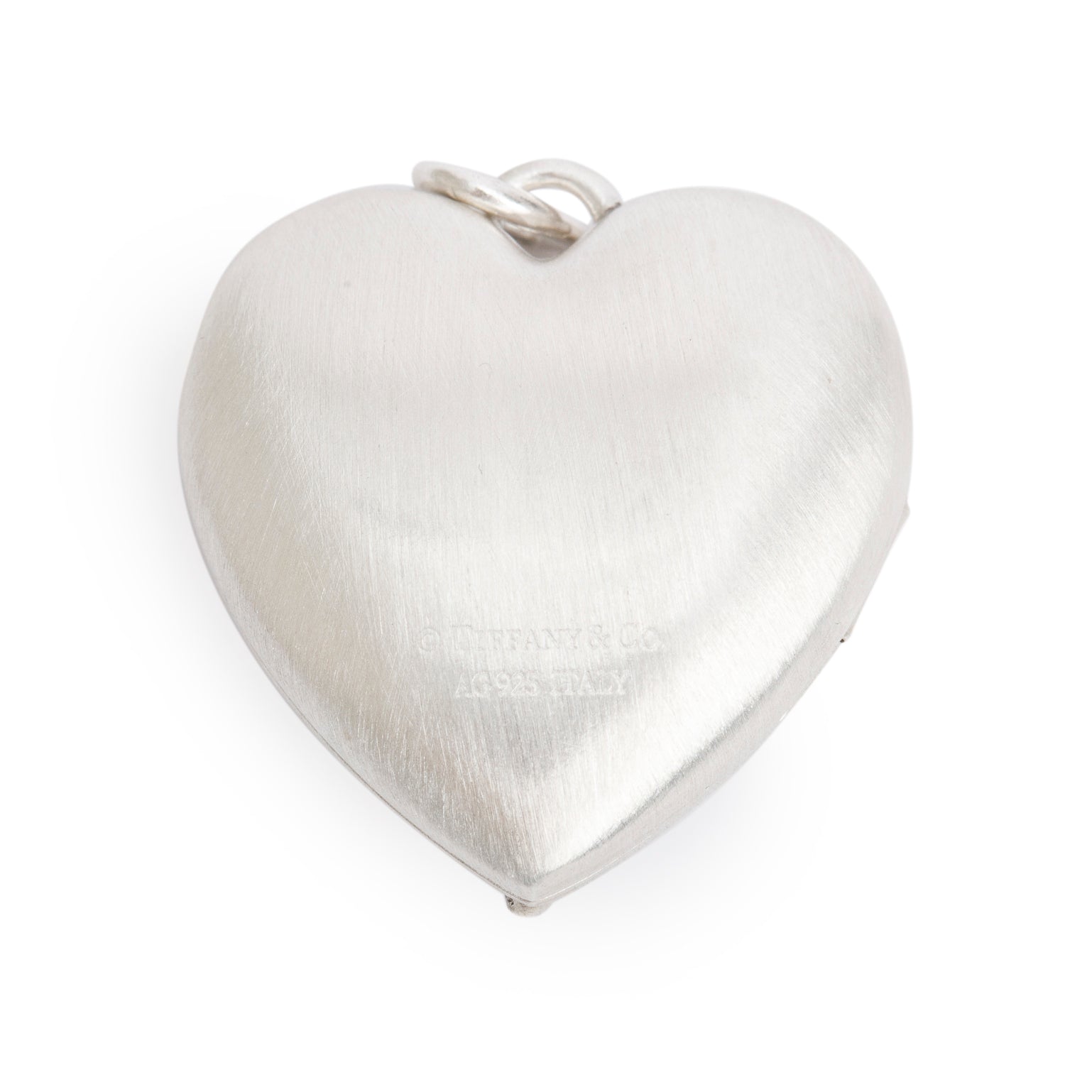Tiffany & Co. Sterling Silver Ziegfeld Daisy Heart Locket Pendant