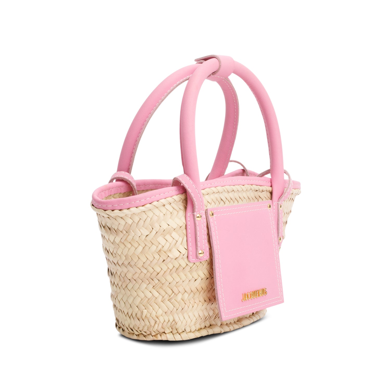 Jacquemus Beige Raffia Small Panier Soli
