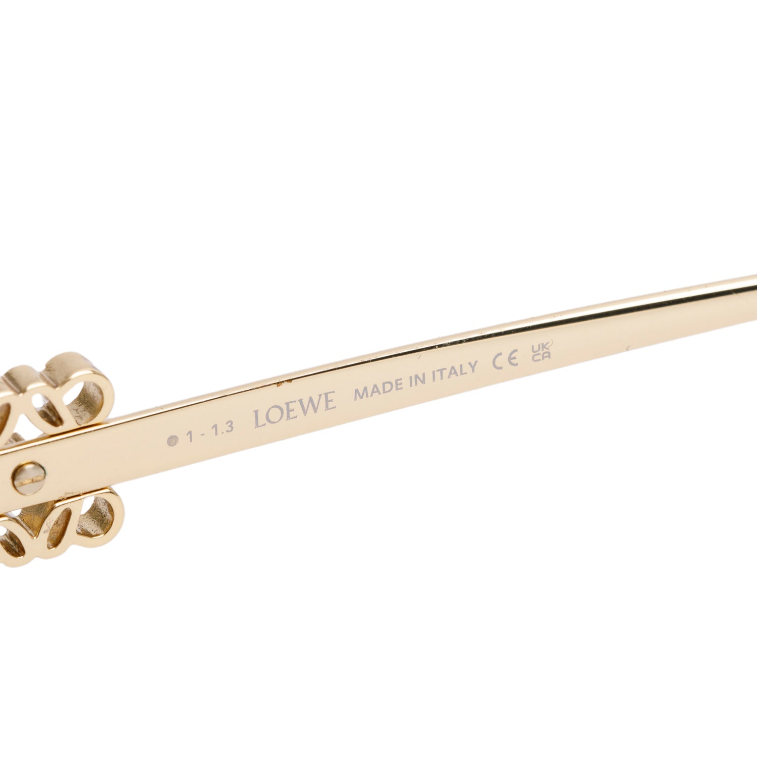 Loewe LW40107U Gold Tone Metal Round Sunglasses w/ Case