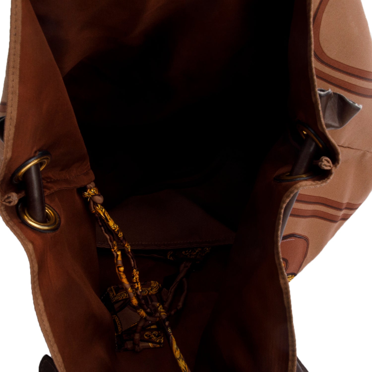 Hermes Brown Silk Swift 'Brides de Gala' SilkyCity 33 w/ Pouch