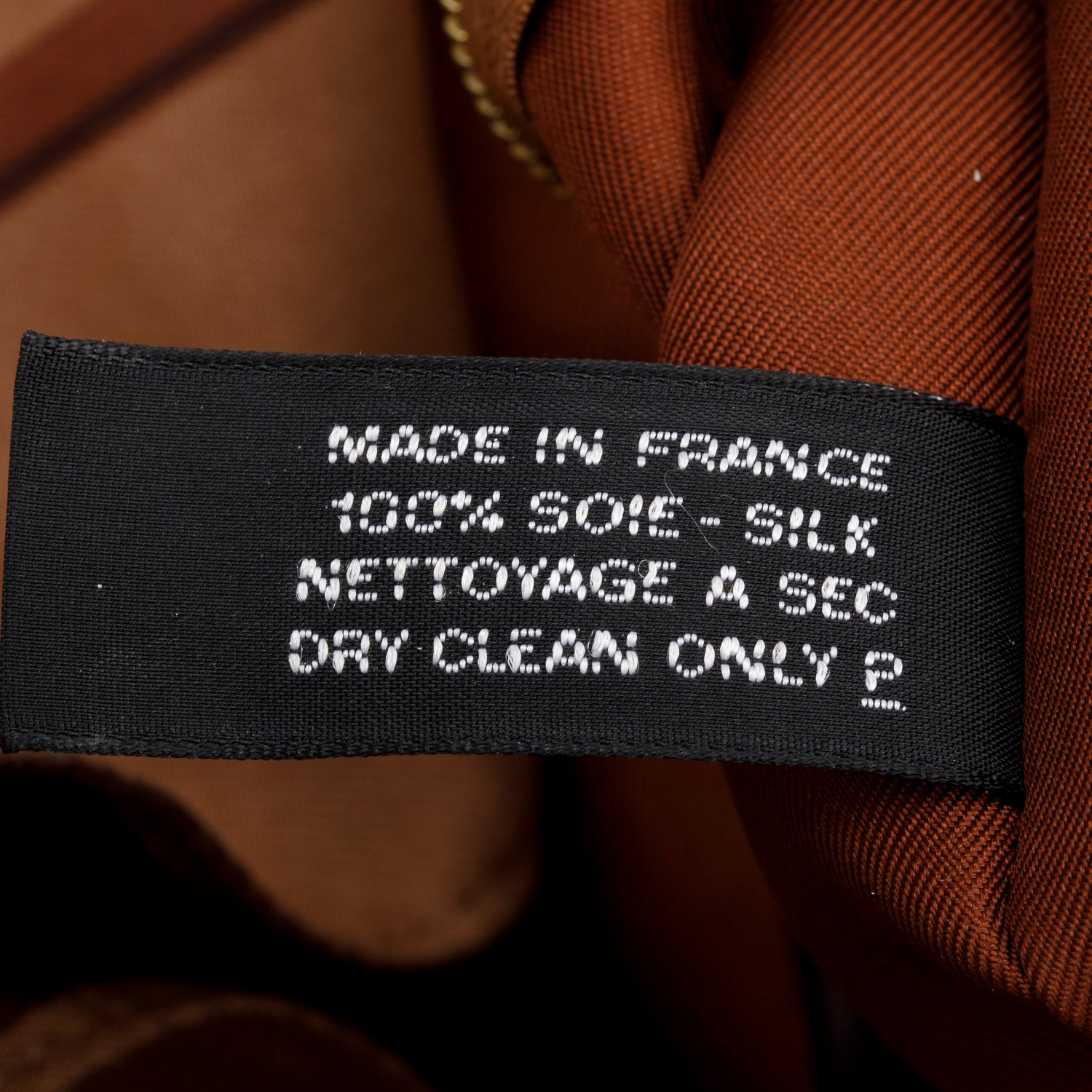 Hermes Brown Silk Swift 'Brides de Gala' SilkyCity 33 w/ Pouch