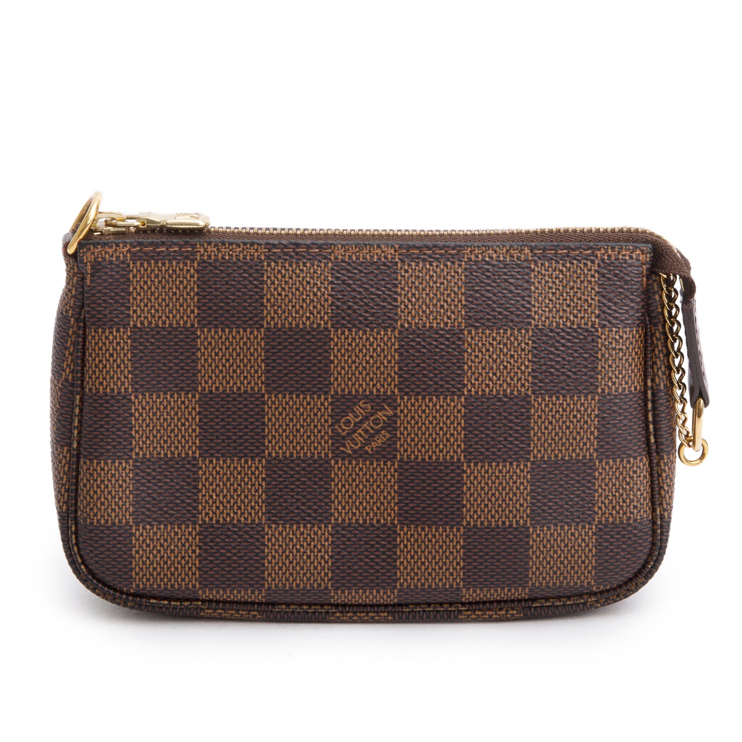 Louis Vuitton 2022 Damier Ebene Mini Pochette Accessories w/ Box