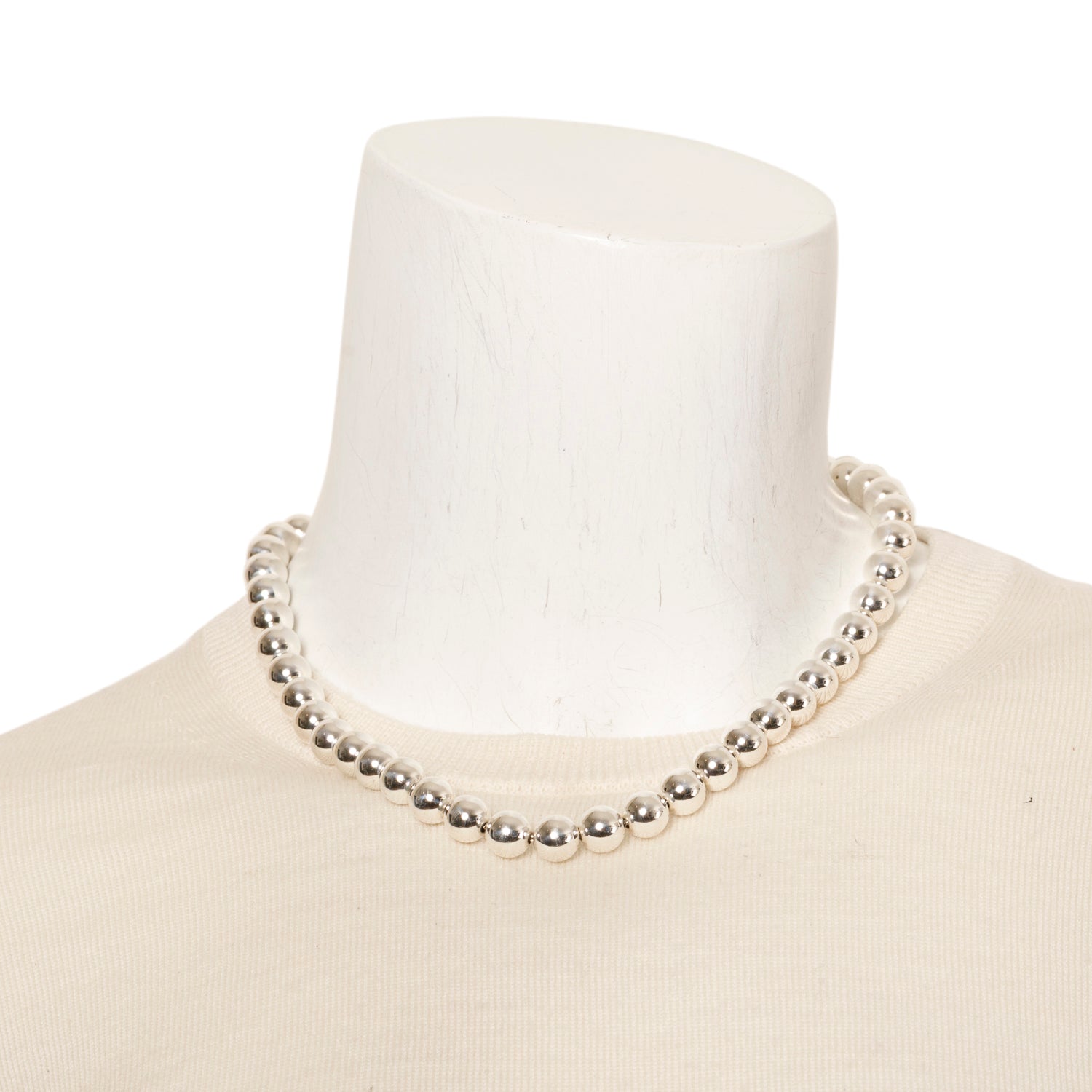 Tiffany & Co. Sterling Silver HardWear Ball Necklace