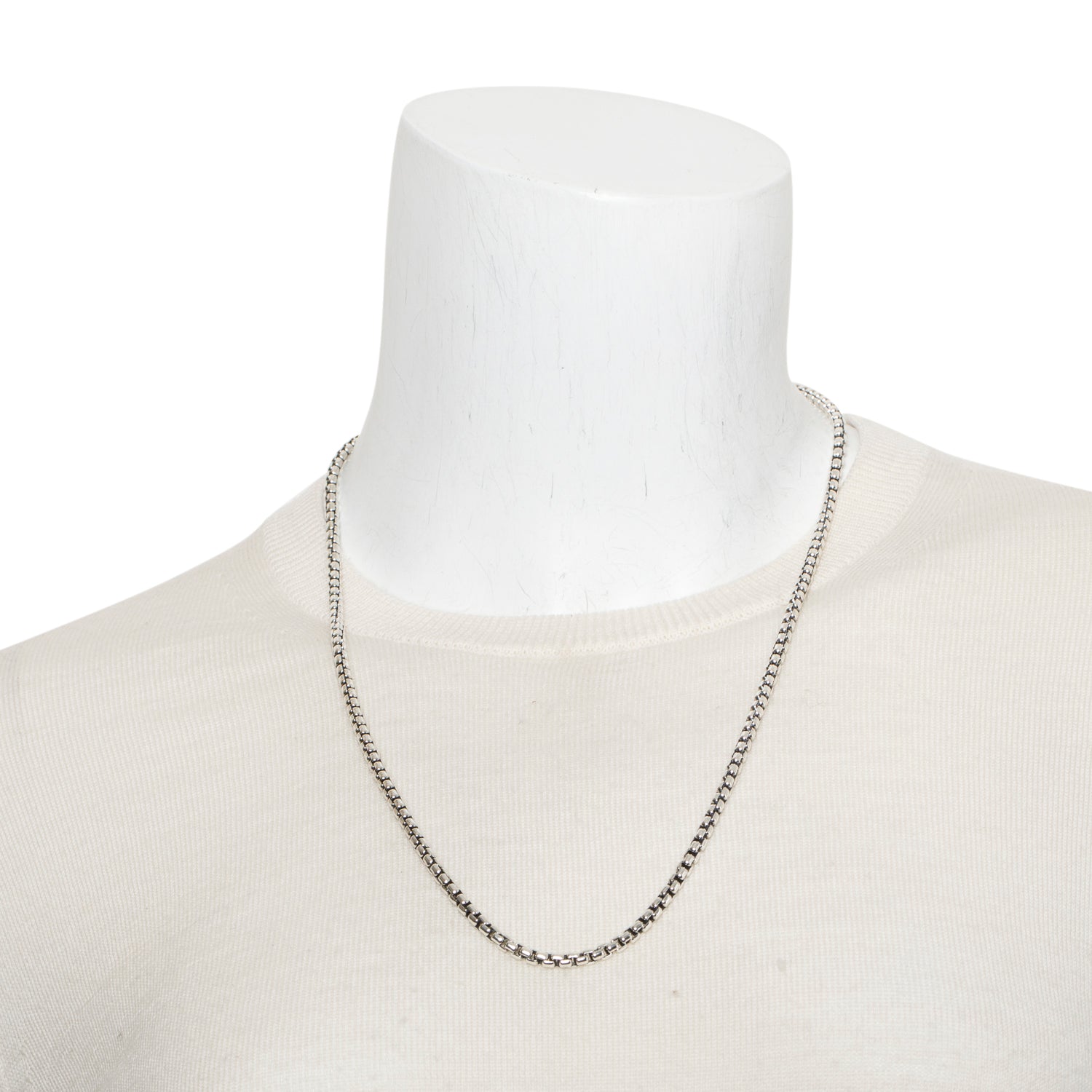 David Yurman Sterling Silver 3.6 MM Box Chain Necklace, 24"
