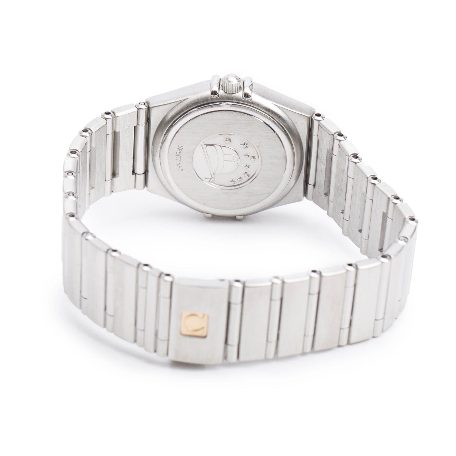 Omega Stainless Steel Constellation 25 MM Quartz Watch Silver Dial