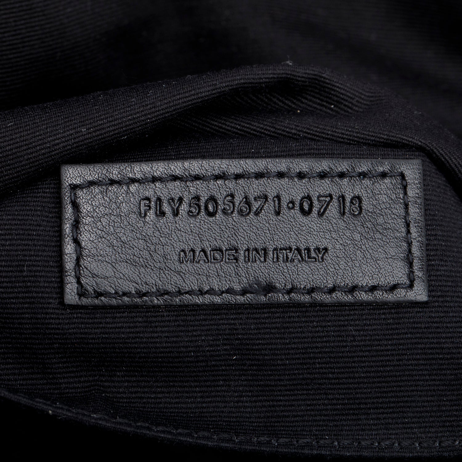 Saint Laurent Black Marsupio Calfskin Belt Bag