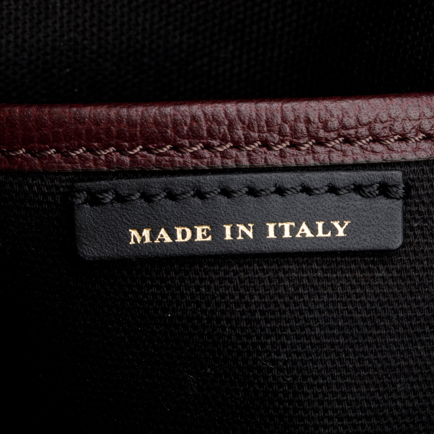 Burberry Burgundy Derby Calfskin House Check Medium Camberley Bag w/ Strap