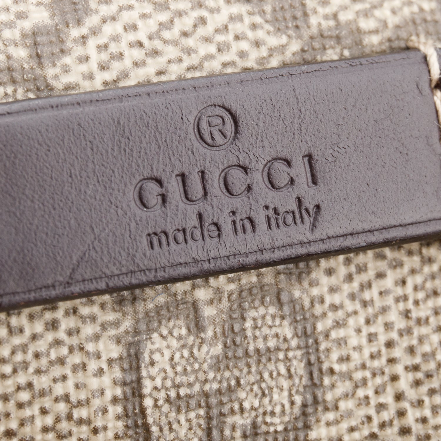 Gucci GG Supreme Double Buckle Flap Messenger Bag