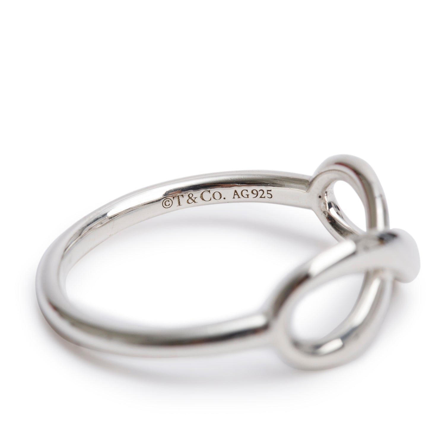 Tiffany & Co. Sterling Silver Infinity Ring, Size 6.5
