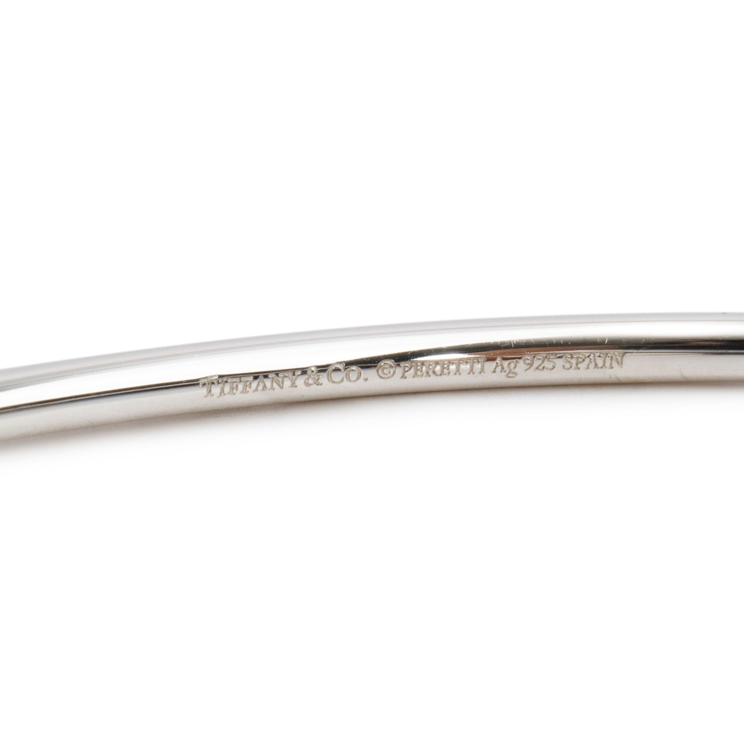 Tiffany & Co. Elsa Peretti Sterling Silver Elongated Teardrop Bangle
