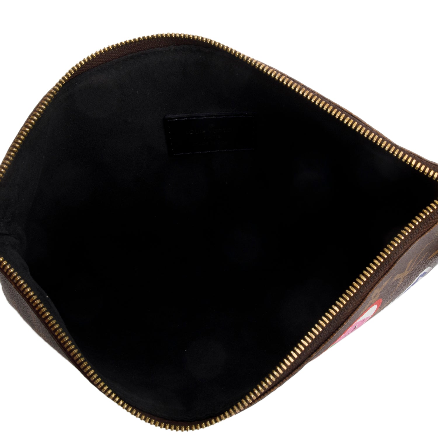 Louis Vuitton Monogram Travel Patches City Wristlet Pouch