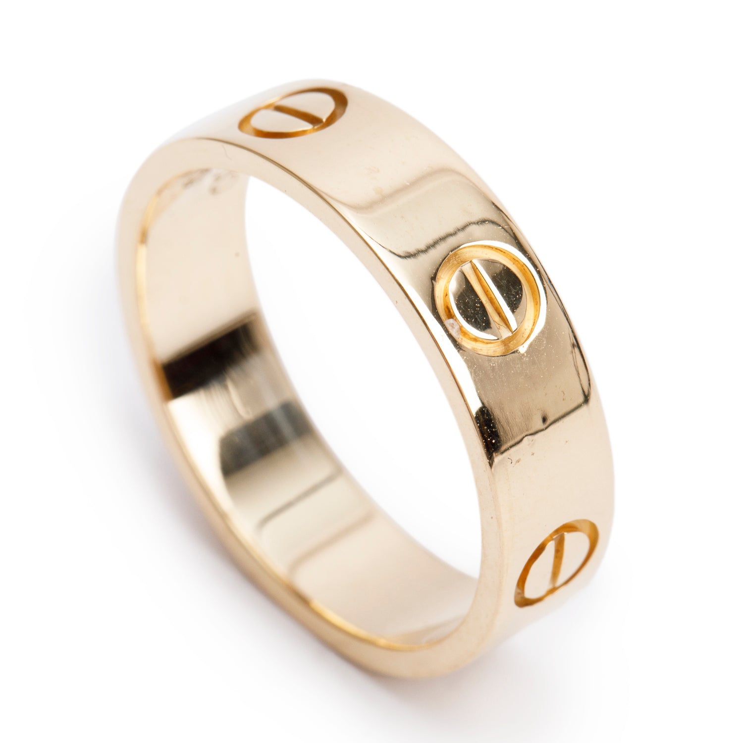 Cartier 2022 18k Yellow Gold 5.5 MM Love Ring, Classic Model, Size 59 8.75 w/ Box, Receipt & Certificate