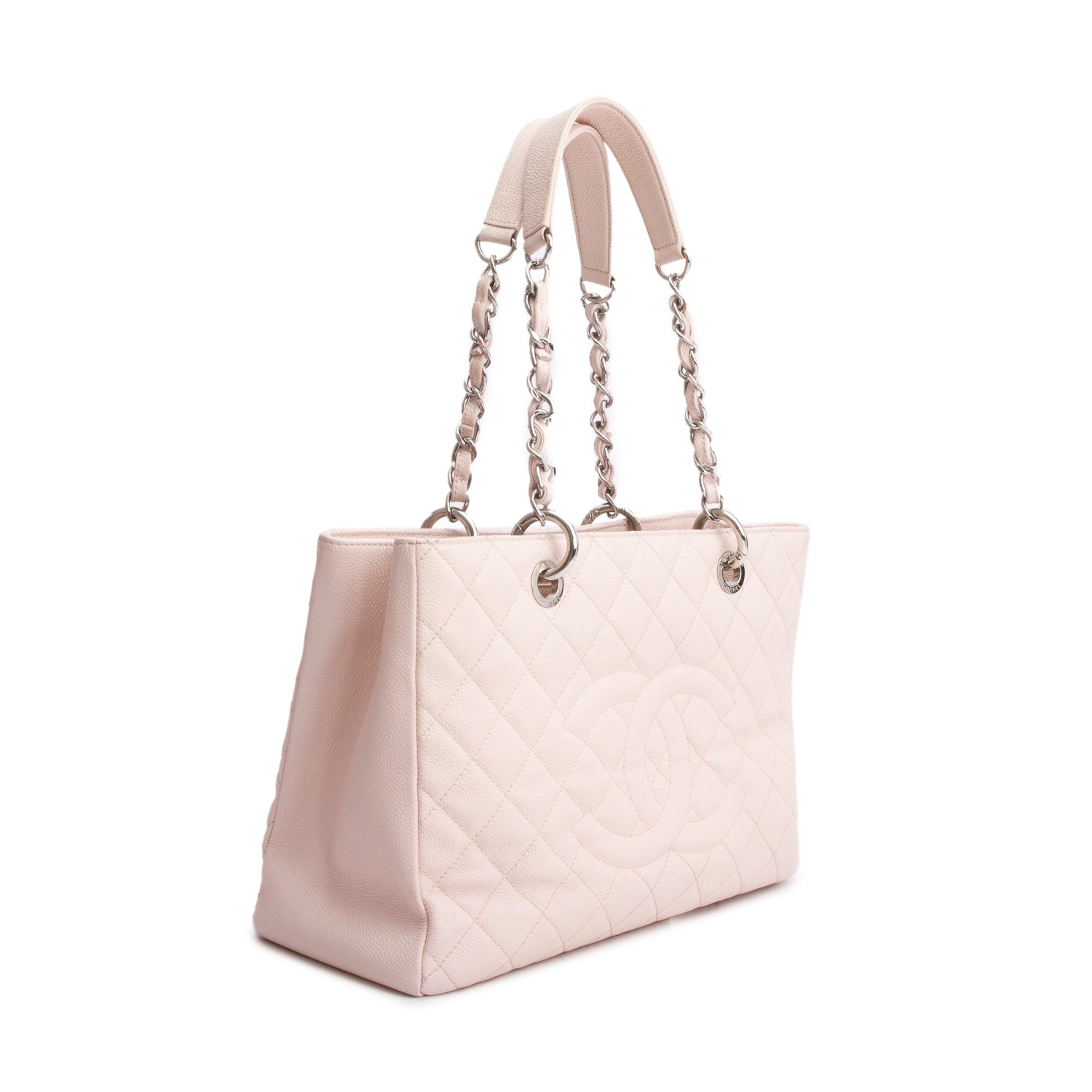 Chanel Pink Caviar Leather Grand Shopping Tote (GST)