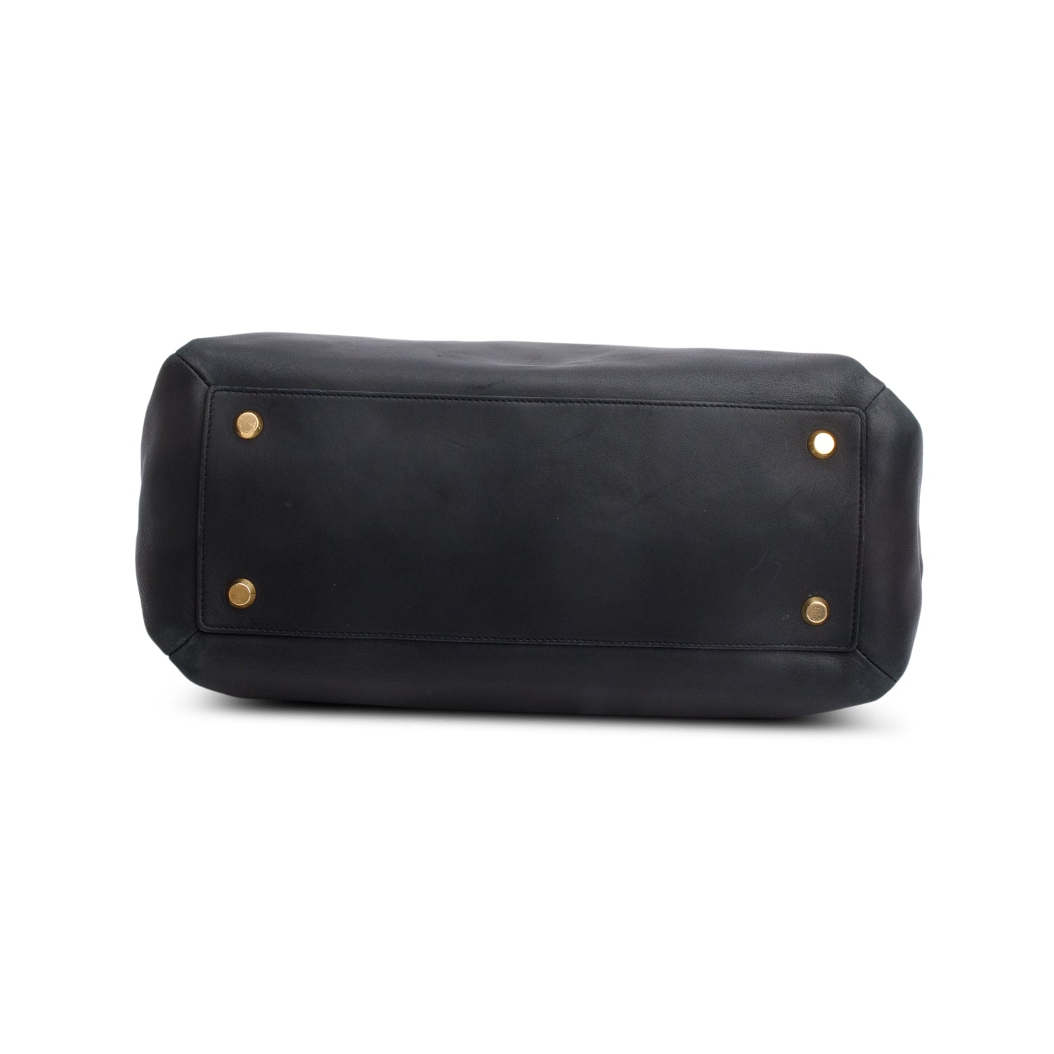 Balenciaga Black Lambskin Portfolio Sac Handle Bag w/ Strap