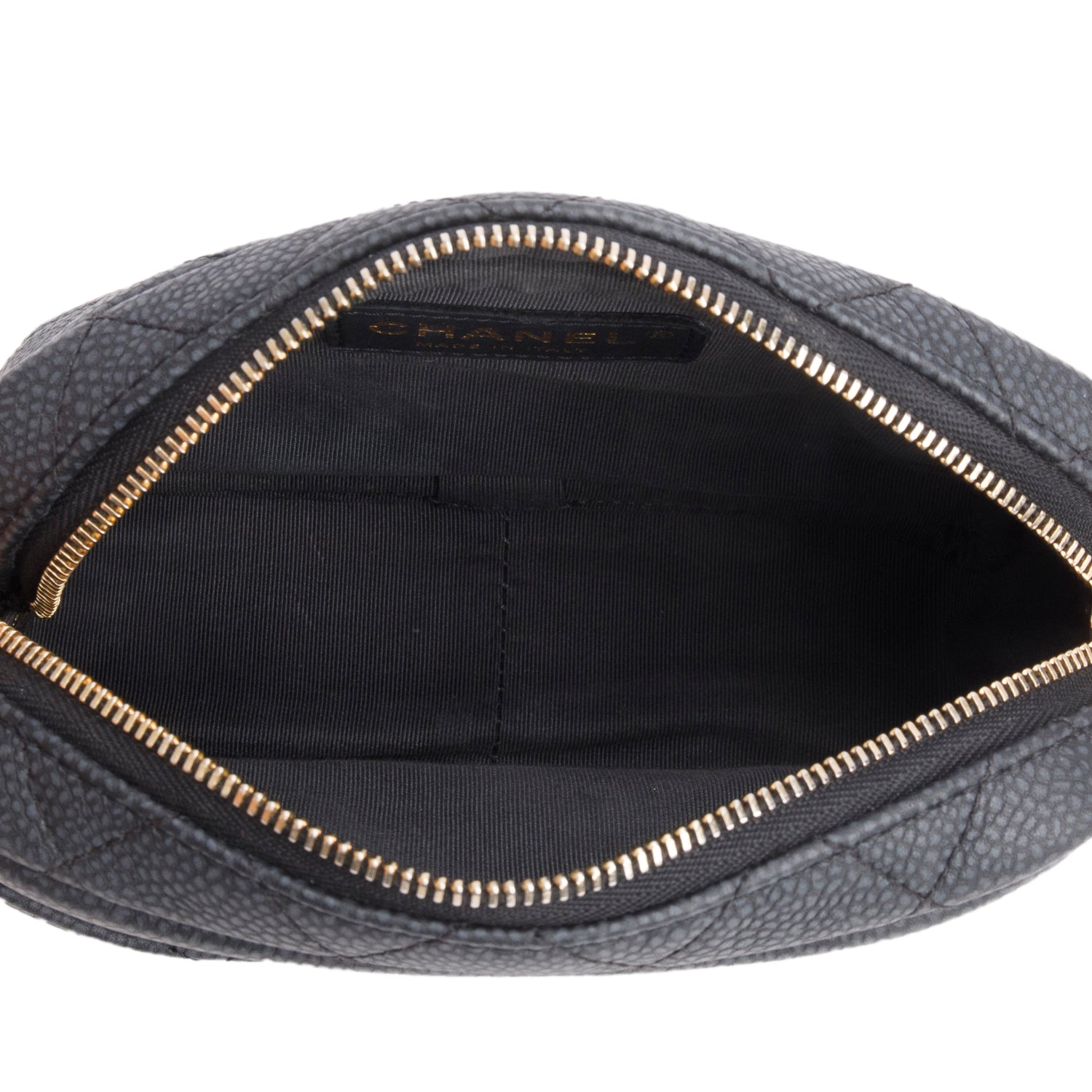 Chanel Black Caviar Quilted Mini Coco Tassel Camera Case