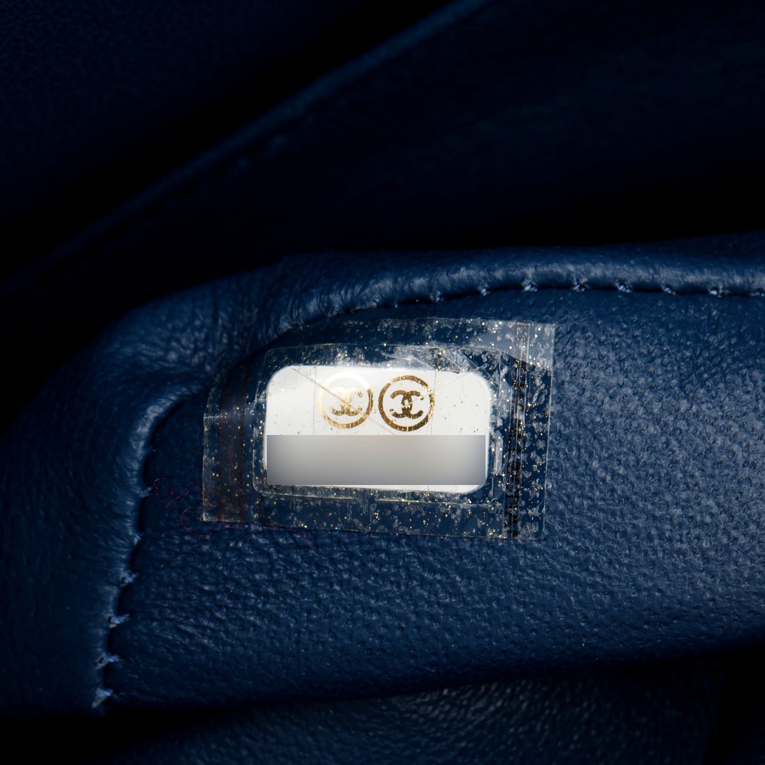 Chanel Blue Caviar Classic Medium Double Flap Bag w/ Box & Authenticity Card