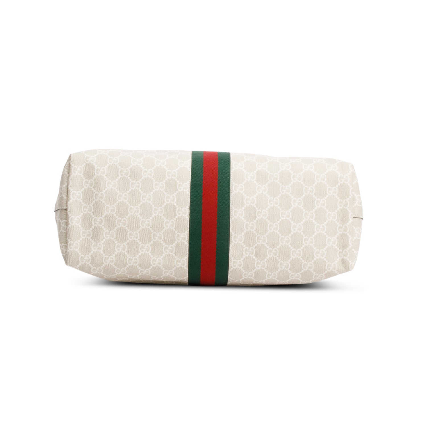 Gucci White GG Supreme Web Ophidia GG Medium Tote