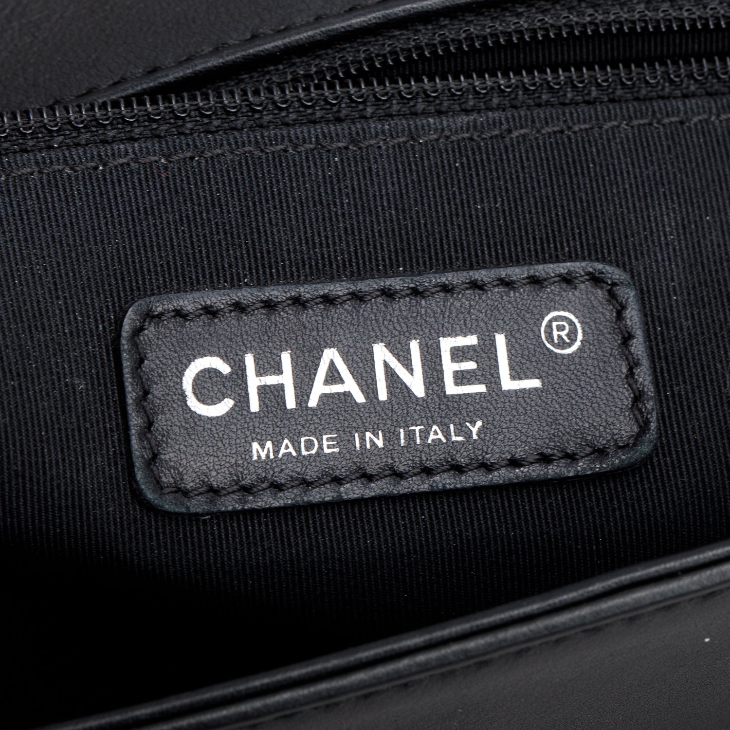 Chanel Black Quilted Lambskin Leather Large Boy Bag w/ Receipt & Authenticity Card