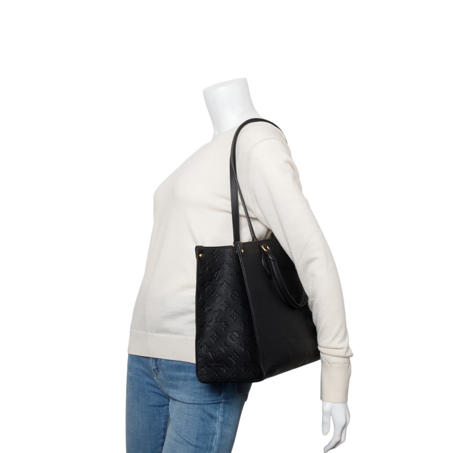 Louis Vuitton Black Empreinte Monograim Giant OnTheGo MM