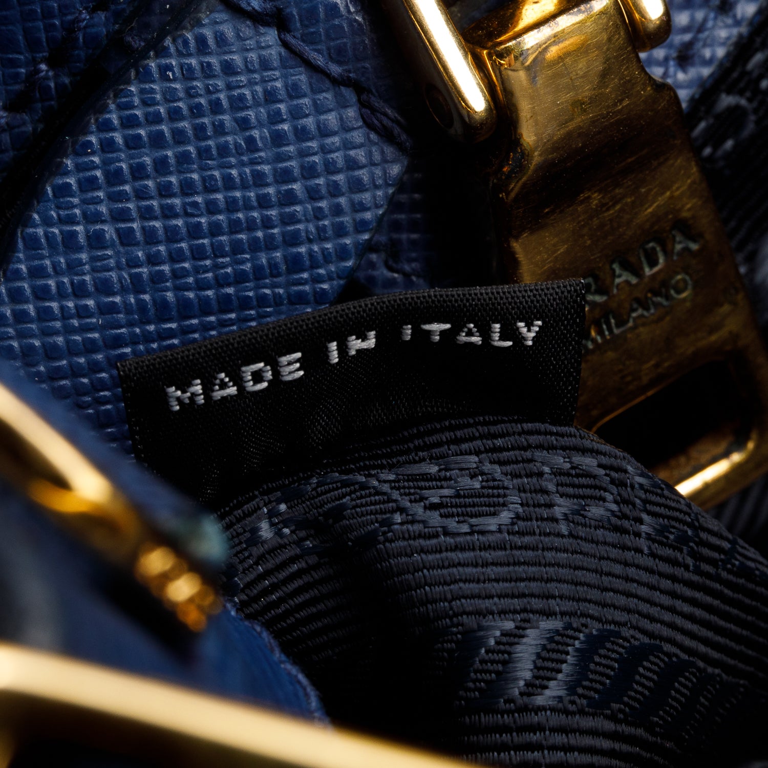 Prada Blue Saffiano Lux Medium Galleria Tote w/ Strap