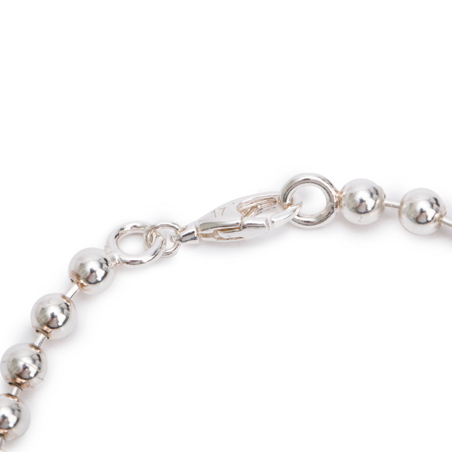 Gucci Sterling Silver Interlocking G Bead Bracelet