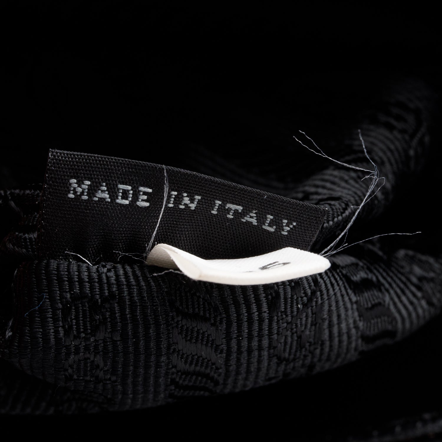 Prada Black Leather-Trimmed Tessuto Gaufre Tote w/ Strap