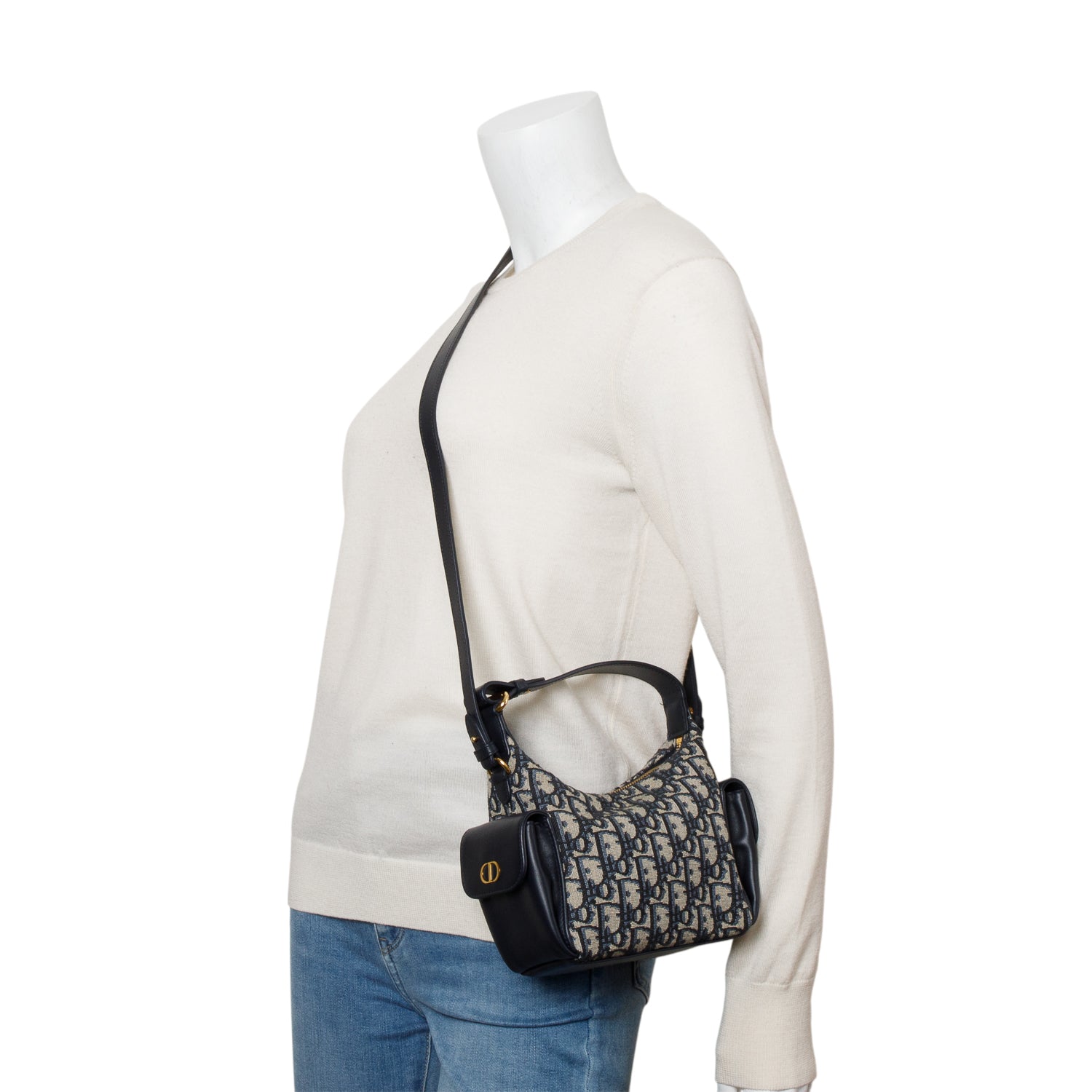 Christian Dior 2025 Blue Oblique Mini D-Dream Bag w/ Strap