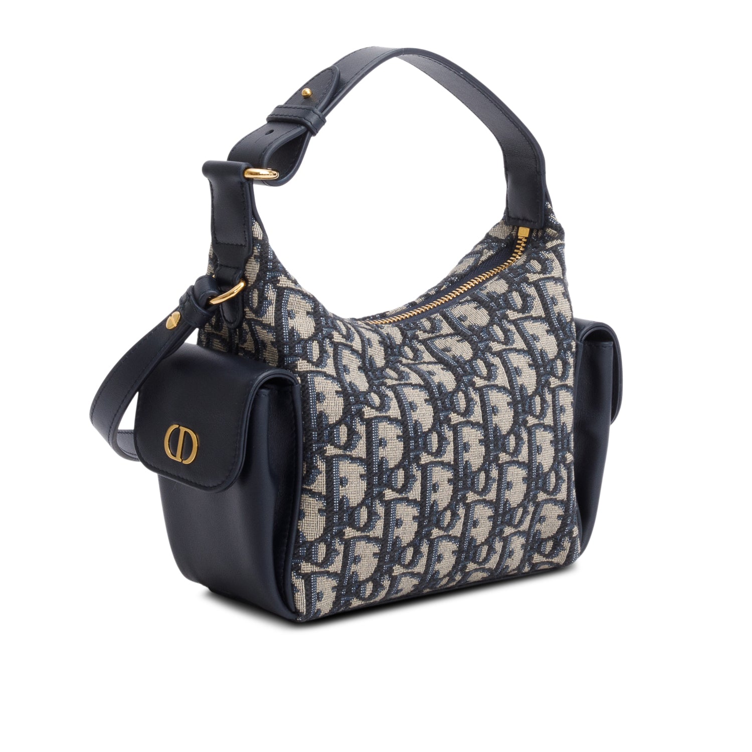 Christian Dior 2025 Blue Oblique Mini D-Dream Bag w/ Strap