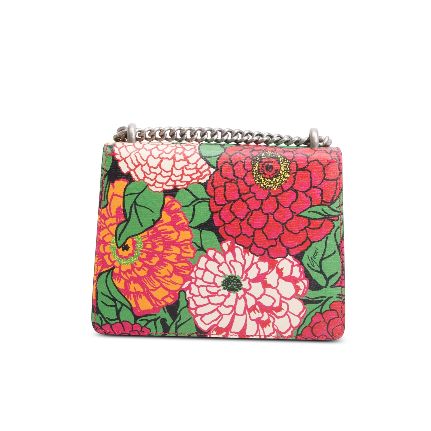 Gucci x Ken Scott Multicolor Textured Calfskin Pomponica Print Dionysus Shoulder Bag