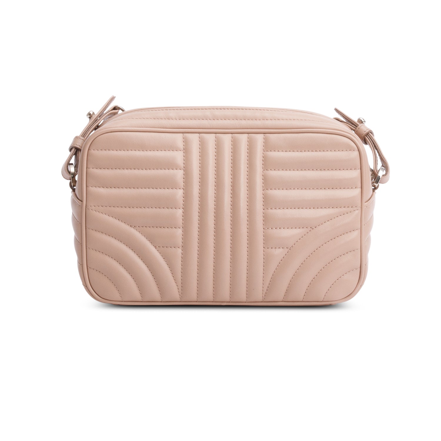 Prada Pink Soft Calfskin Diagramme Crossbody Bag w/ Authenticity Card