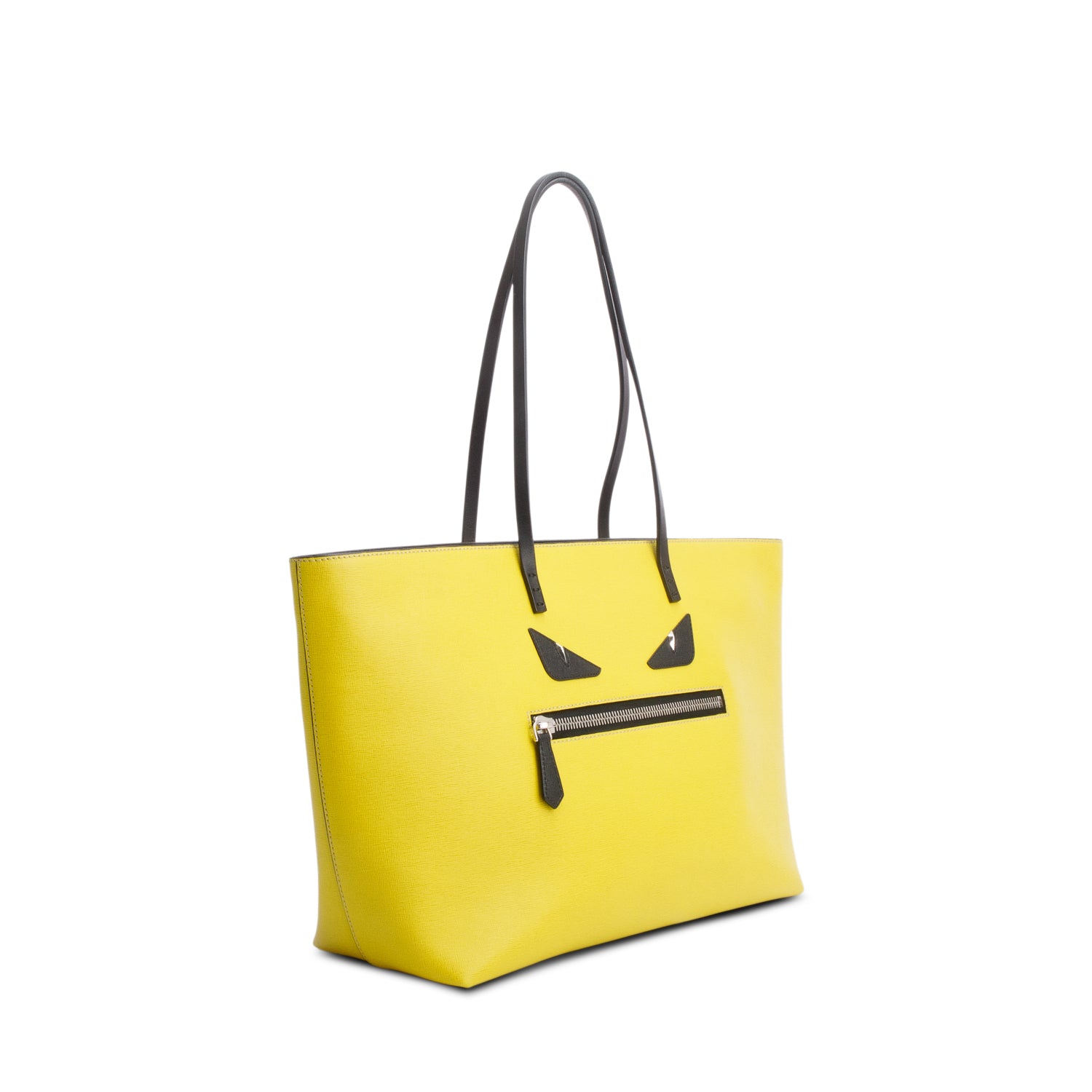 Fendi Green Vitello Elite Cuio Monster Buggies Medium Roll Tote