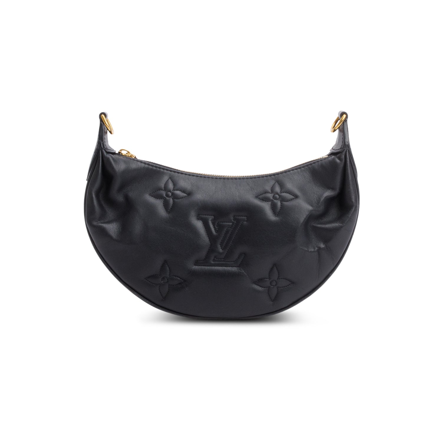 Louis Vuitton Black Calfskin Bubblegram Over the Moon Bag w/ Straps