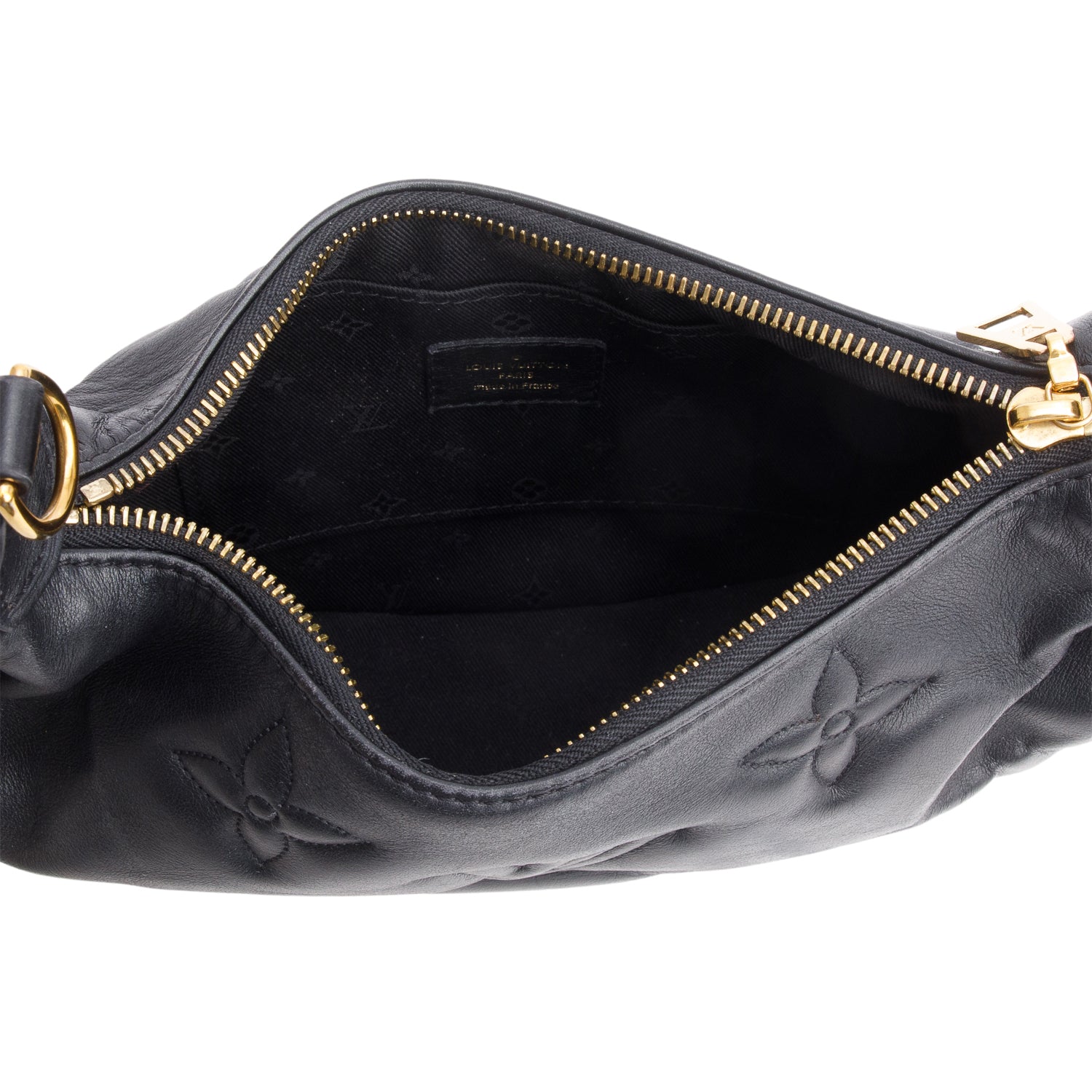 Louis Vuitton Black Calfskin Bubblegram Over the Moon Bag w/ Straps