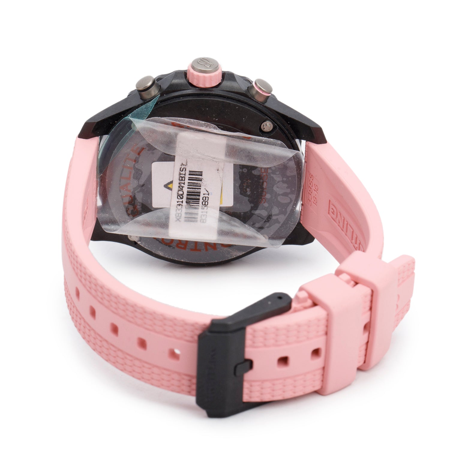 Breitling Breitlight Black Polymer Endurance Pro 38 MM Watch Pink X83310 w/ Box & Papers