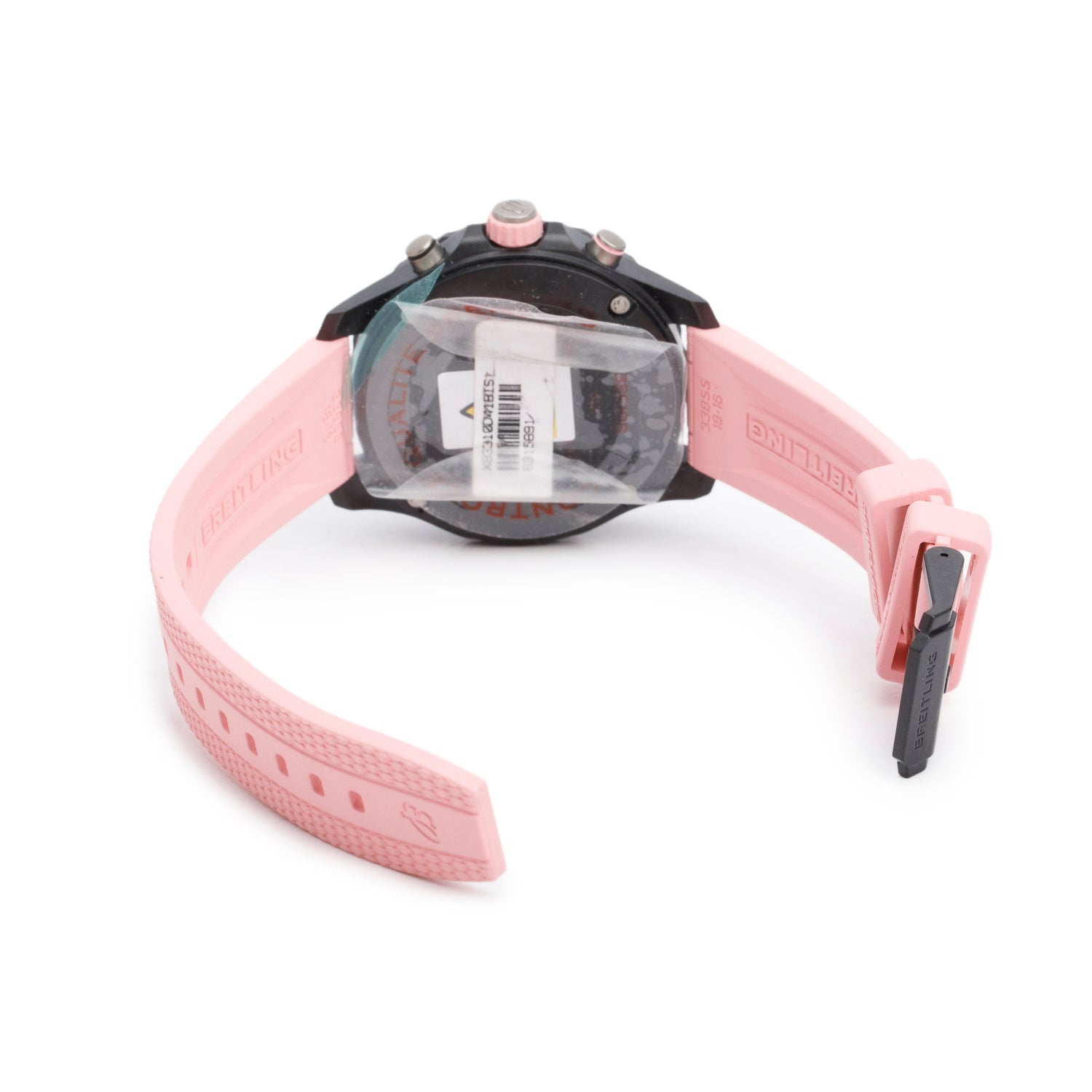 Breitling Breitlight Black Polymer Endurance Pro 38 MM Watch Pink X83310 w/ Box & Papers