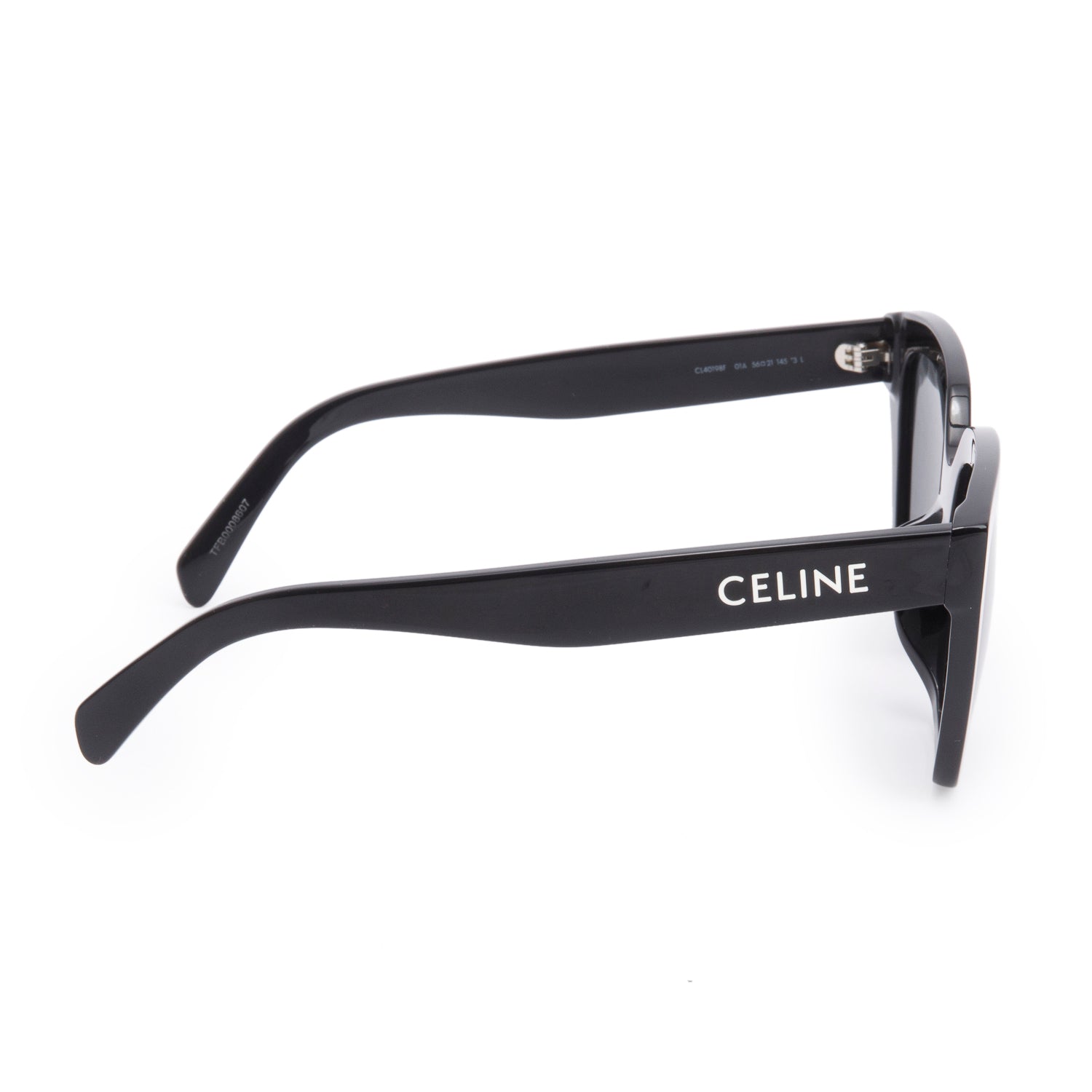Celine CL40198F Black Square Sunglasses w/ Box & Case
