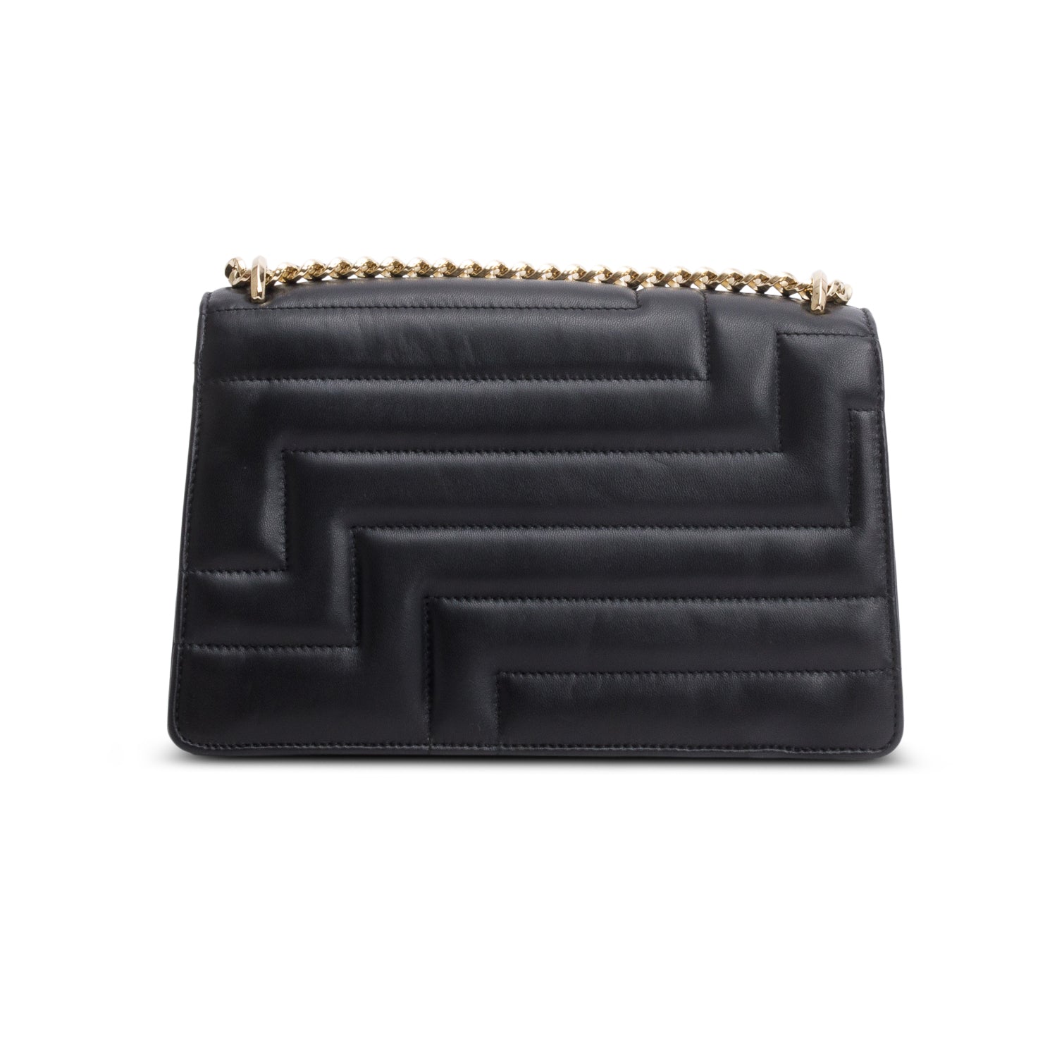 Jimmy Choo Black Quilted Nappa Leather Avenue Shoulder Bag w/ Authenticity Card