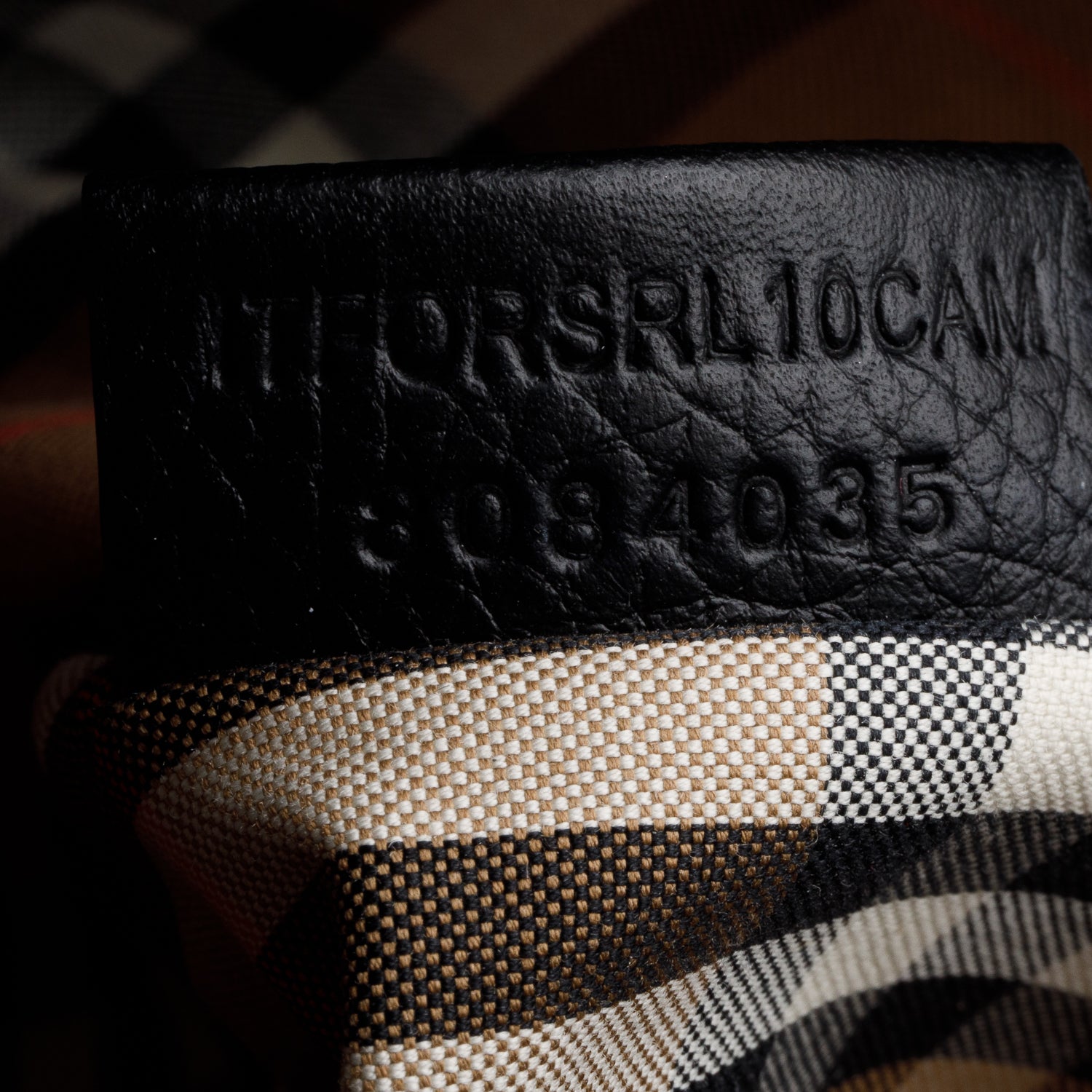 Burberry Black Grainy Leather Small Bucket Bag w/ Strap