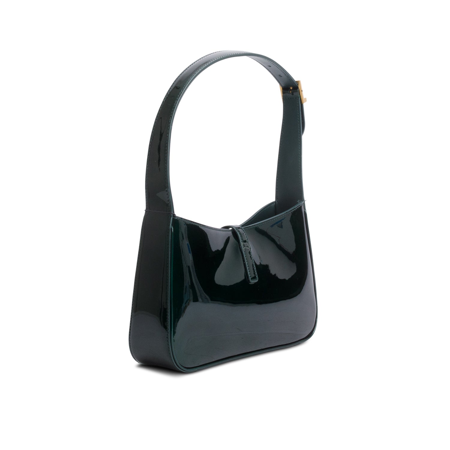 Saint Laurent 2024 Green Patent Leather Le 5 a 7 Hobo