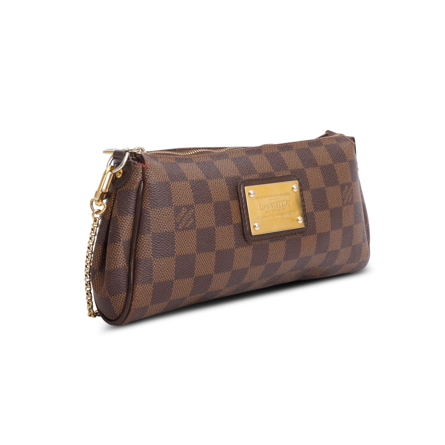 Louis Vuitton Damier Ebene Eva Clutch w/ Straps